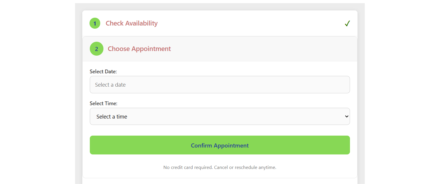 Choose Appointment